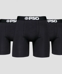 PSD Underwear 7" Cotton 3-Pack - Black CORE BASICS