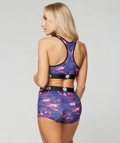 PSD Underwear Purple Camo Sports Bra