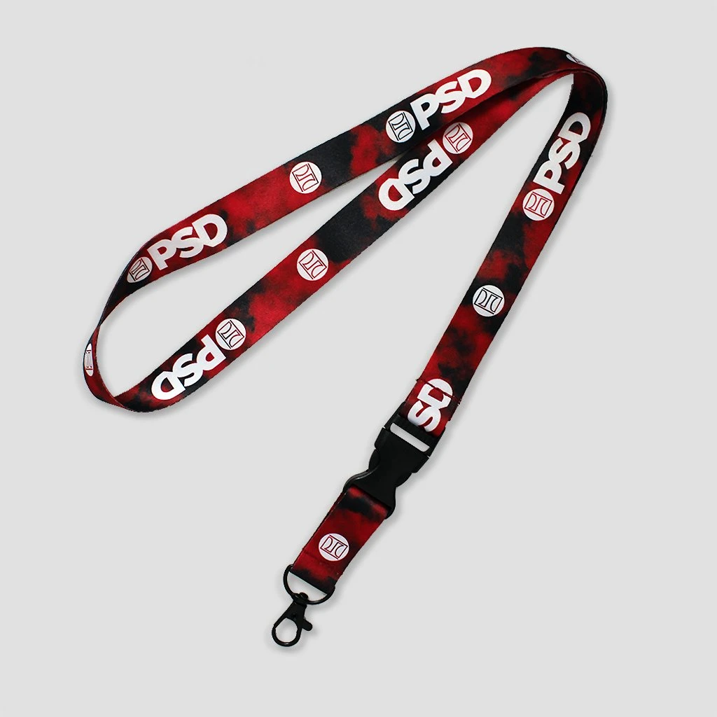 PSD Underwear Varsity Red Tie Dye Lanyard ACCESSORIES PSD Underwear Varsity Red Tie Dye Lanyard ACCESSORIES