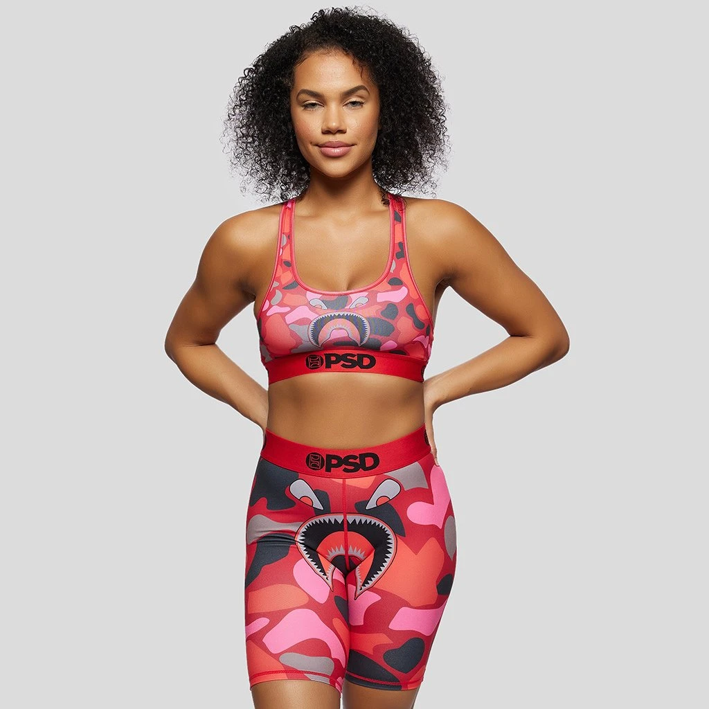 PSD Underwear Warface Red Punch Biker Short 1 PSD Underwear Warface Red Punch Biker Short