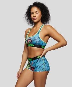 PSD Underwear Warface Neon Cats Blue Boy Short