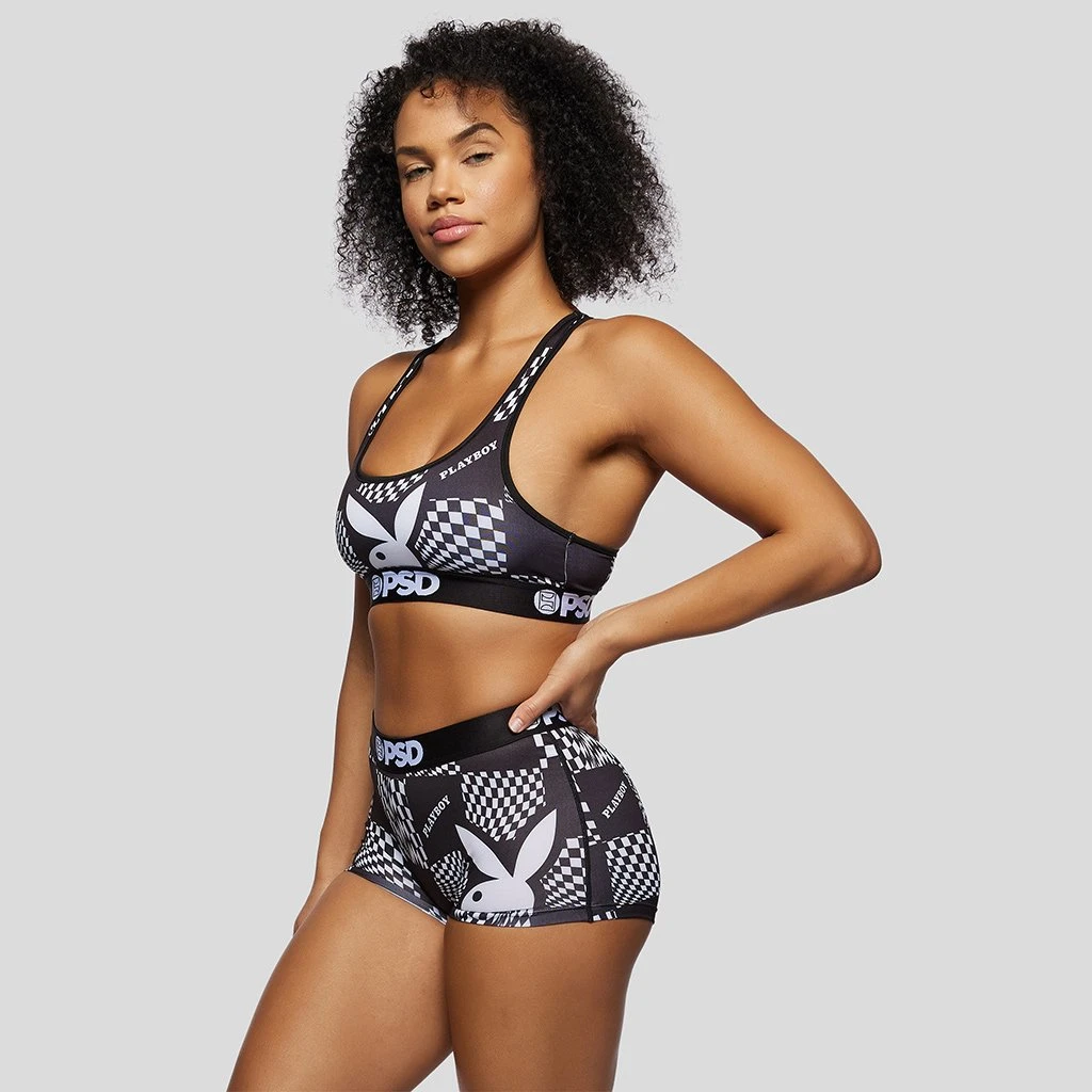 PSD Underwear Playboy - Warp Check Boy Short 2 PSD Underwear Playboy - Warp Check Boy Short