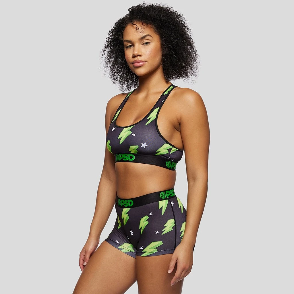 PSD Underwear Lightning Pop Lime Sports Bra PSD Underwear Lightning Pop Lime Sports Bra