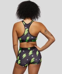 PSD Underwear Lightning Pop Lime Sports Bra 2 PSD Underwear Lightning Pop Lime Sports Bra