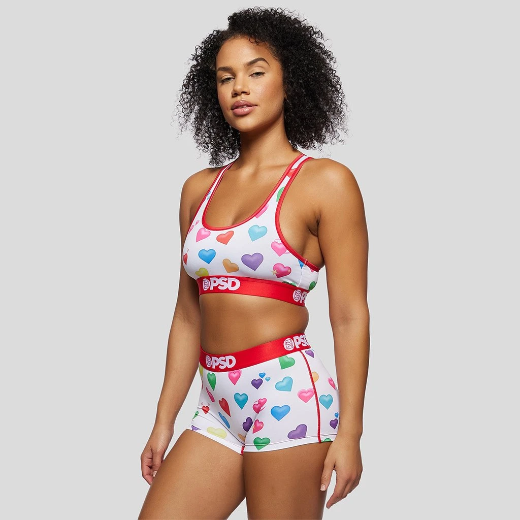 PSD Underwear Heart Emojis Sports Bra 1 PSD Underwear Heart Emojis Sports Bra