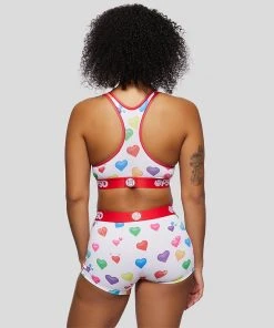 PSD Underwear Heart Emojis Sports Bra