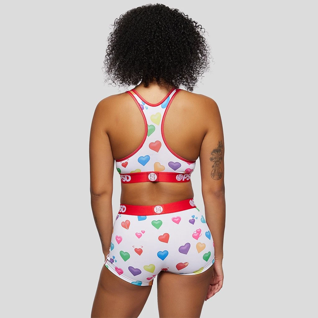 PSD Underwear Heart Emojis Sports Bra 2 PSD Underwear Heart Emojis Sports Bra