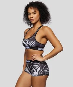 PSD Underwear Playboy - Warp Check Sports Bra