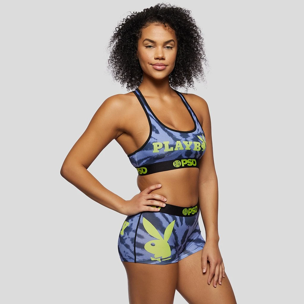 PSD Underwear Playboy - Tie Dye Logo Sports Bra PSD Underwear Playboy - Tie Dye Logo Sports Bra