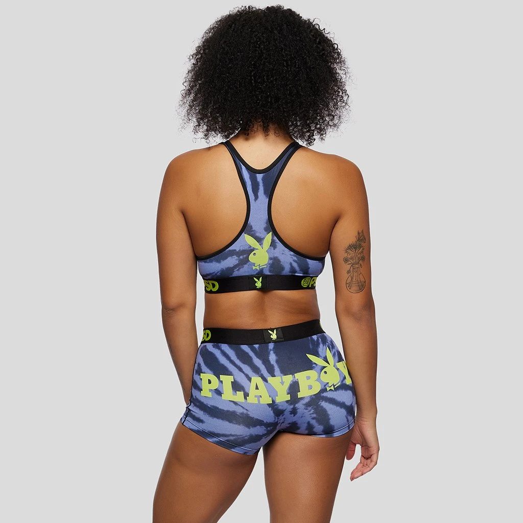 PSD Underwear Playboy - Tie Dye Logo Sports Bra PSD Underwear Playboy - Tie Dye Logo Sports Bra