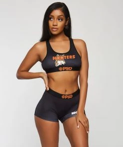 PSD Underwear Hooters - Uniform Black Sports Bra