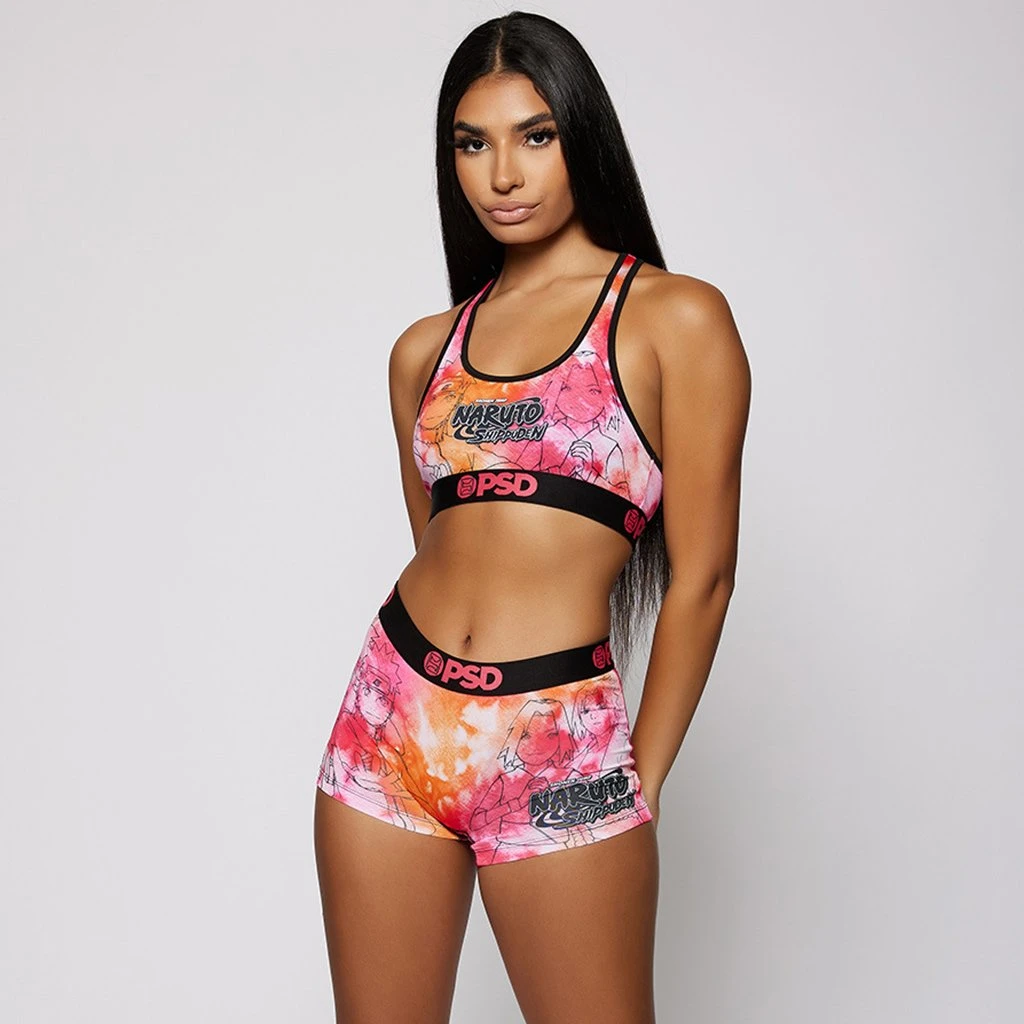 PSD Underwear Naruto - Light Tie Dye Line Work Sports Bra PSD Underwear Naruto - Light Tie Dye Line Work Sports Bra