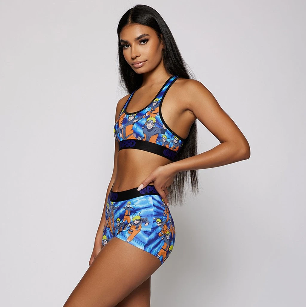 PSD Underwear Naruto - Tie Dye Clone Jutsu Sports Bra PSD Underwear Naruto - Tie Dye Clone Jutsu Sports Bra