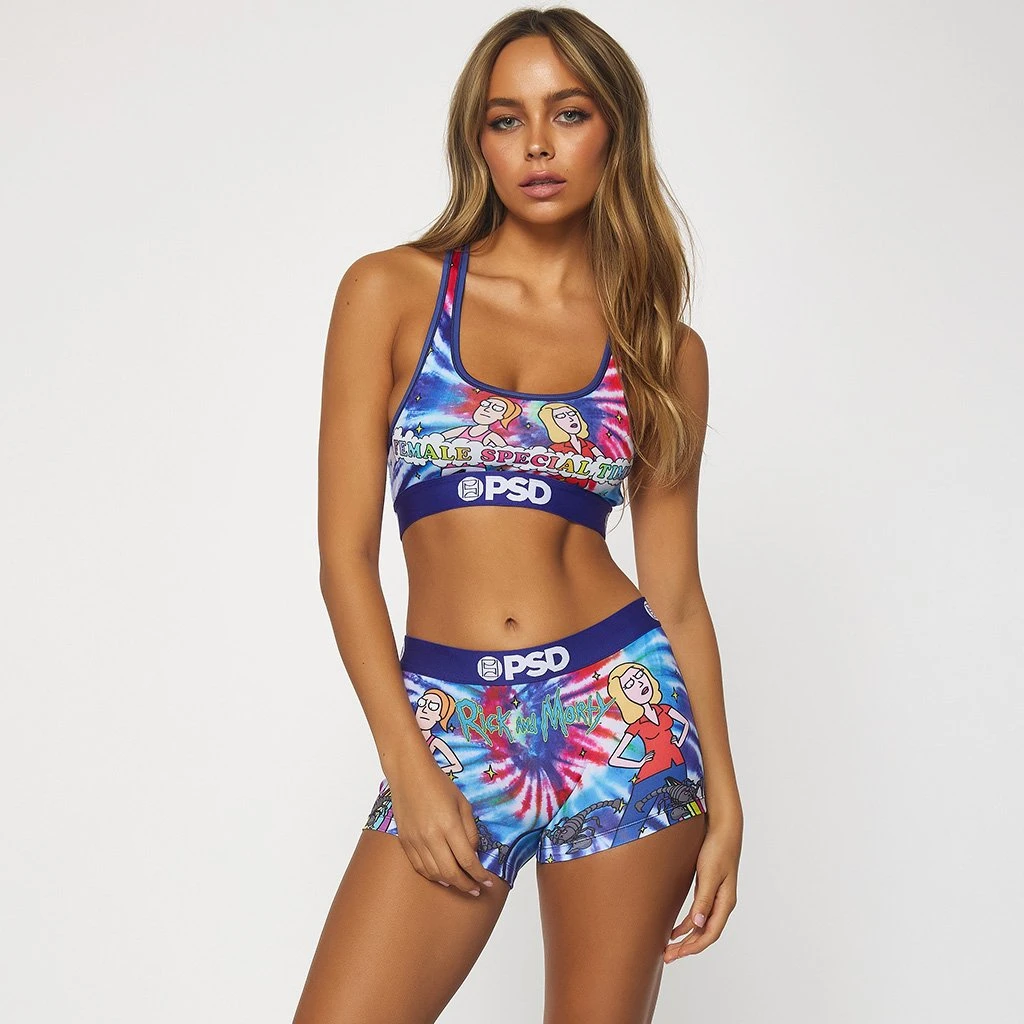 PSD Underwear Rick And Morty - Female Special Time Sports Bra 1 PSD Underwear Rick And Morty - Female Special Time Sports Bra