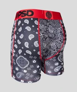 PSD Underwear Black Hype Bandana 5" Mid 6 PSD Underwear Black Hype Bandana 5