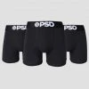 PSD Underwear Cotton 3-Pack 5" Mid - Black