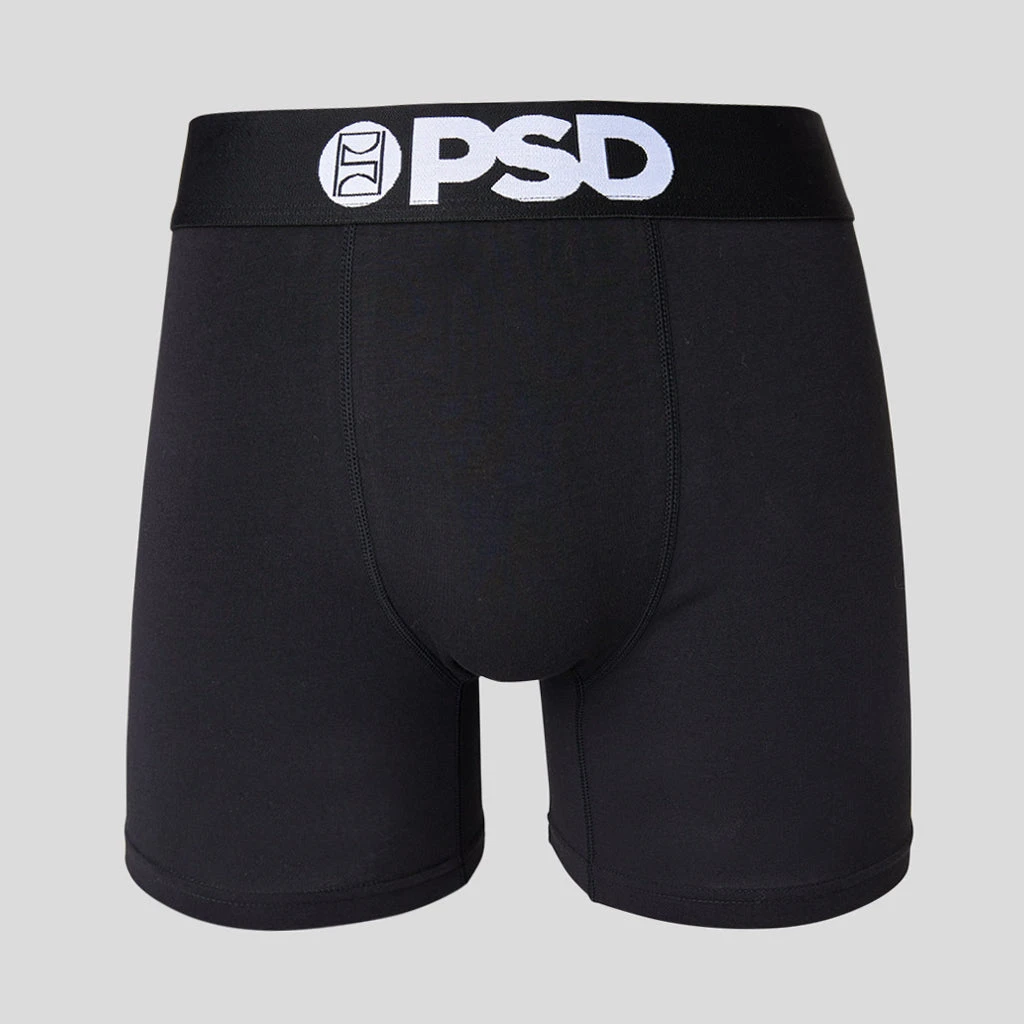 PSD Underwear Cotton 3-Pack 5" Mid - Black 2 PSD Underwear Cotton 3-Pack 5" Mid - Black