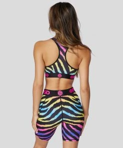 PSD Underwear Rainbow Zebra Biker Short