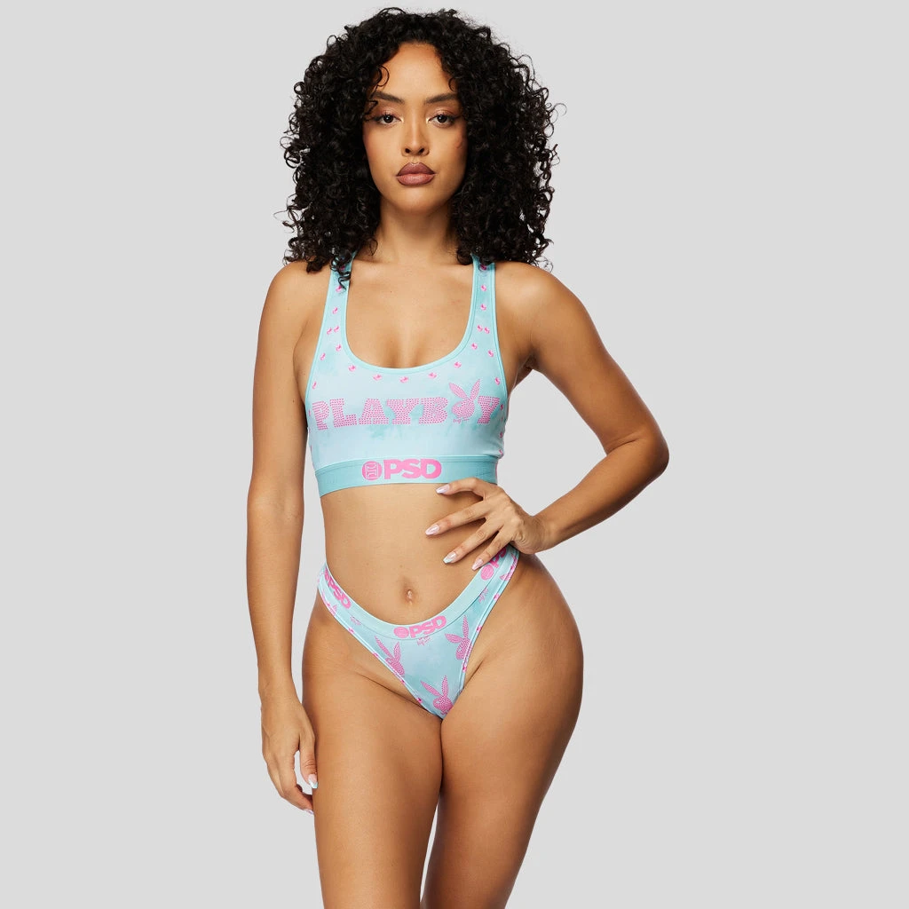 PSD Underwear Playboy - Bunny Y2K Teal Thong 1 PSD Underwear Playboy - Bunny Y2K Teal Thong