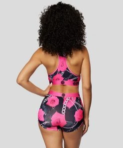 PSD Underwear Neon Pink Rose Boy Short