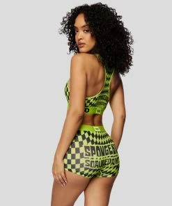 PSD Underwear Spongebob - Spongebob Is Lit Sports Bra