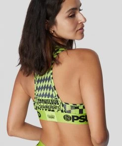 PSD Underwear Spongebob - Spongebob Is Lit Performance Sports Bra