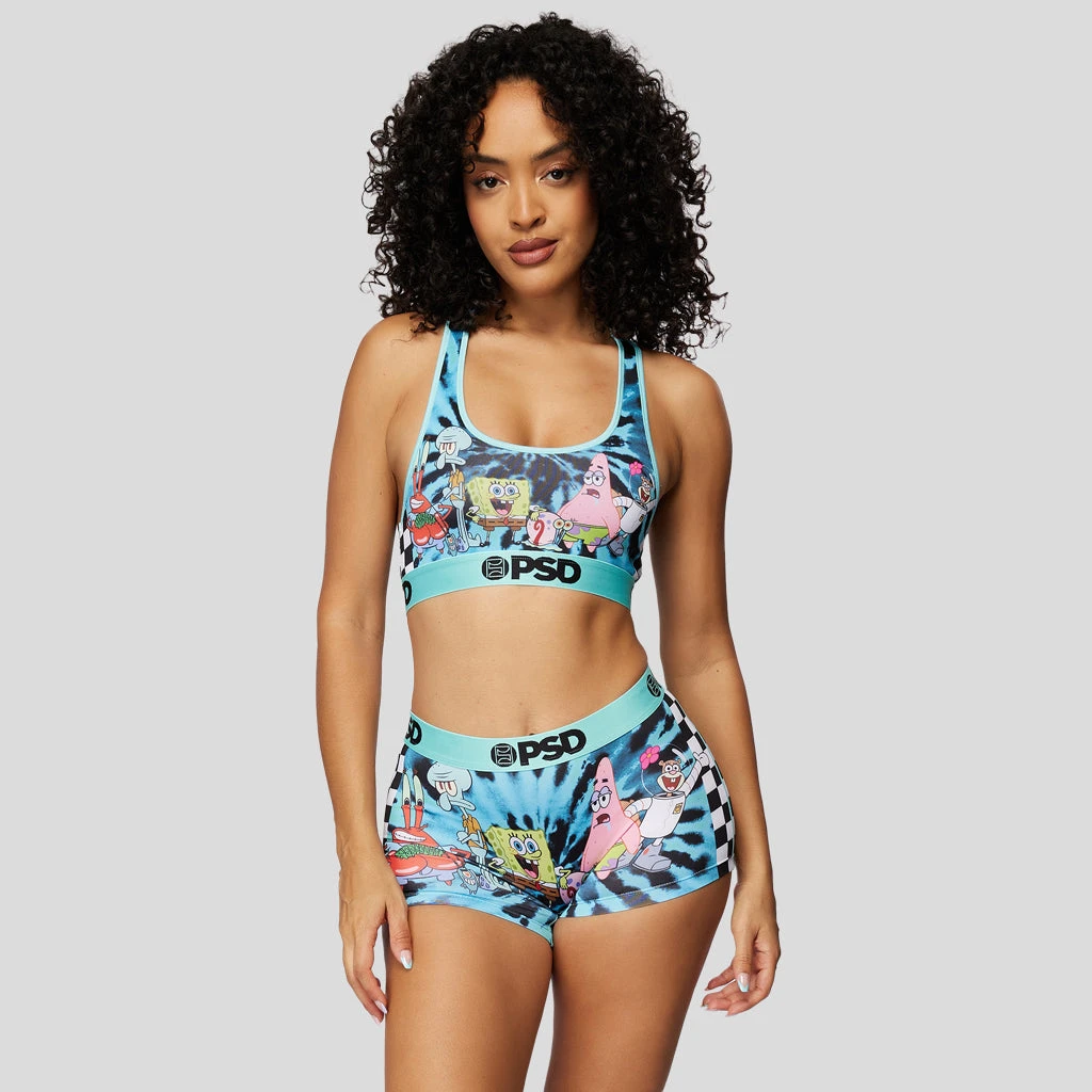 PSD Underwear Spongebob - Check Us Out Sports Bra 1 PSD Underwear Spongebob - Check Us Out Sports Bra