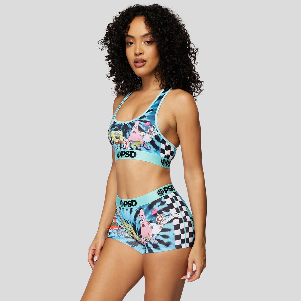 PSD Underwear Spongebob - Check Us Out Sports Bra 2 PSD Underwear Spongebob - Check Us Out Sports Bra