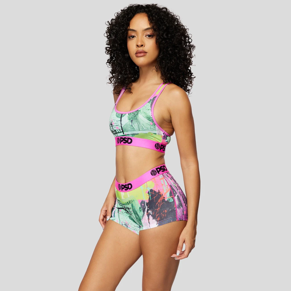 PSD Underwear Neon Pink Bill Sports Bra 2 PSD Underwear Neon Pink Bill Sports Bra