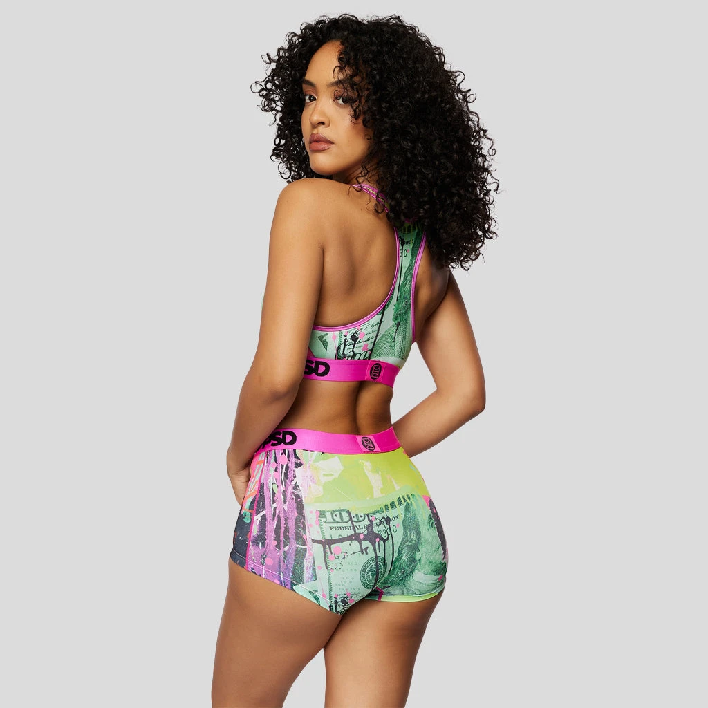 PSD Underwear Neon Pink Bill Sports Bra 3 PSD Underwear Neon Pink Bill Sports Bra