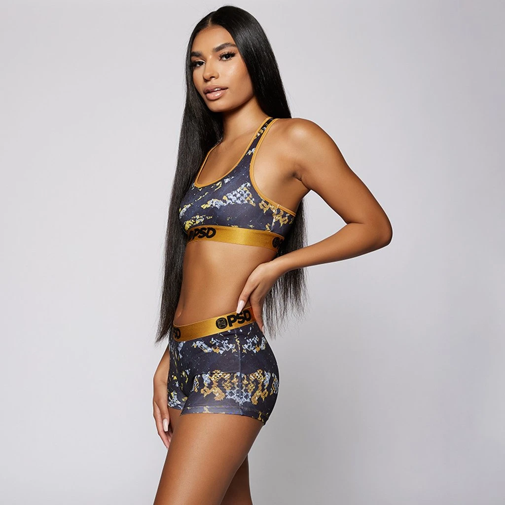 PSD Underwear Golden Scales Sports Bra PSD Underwear Golden Scales Sports Bra