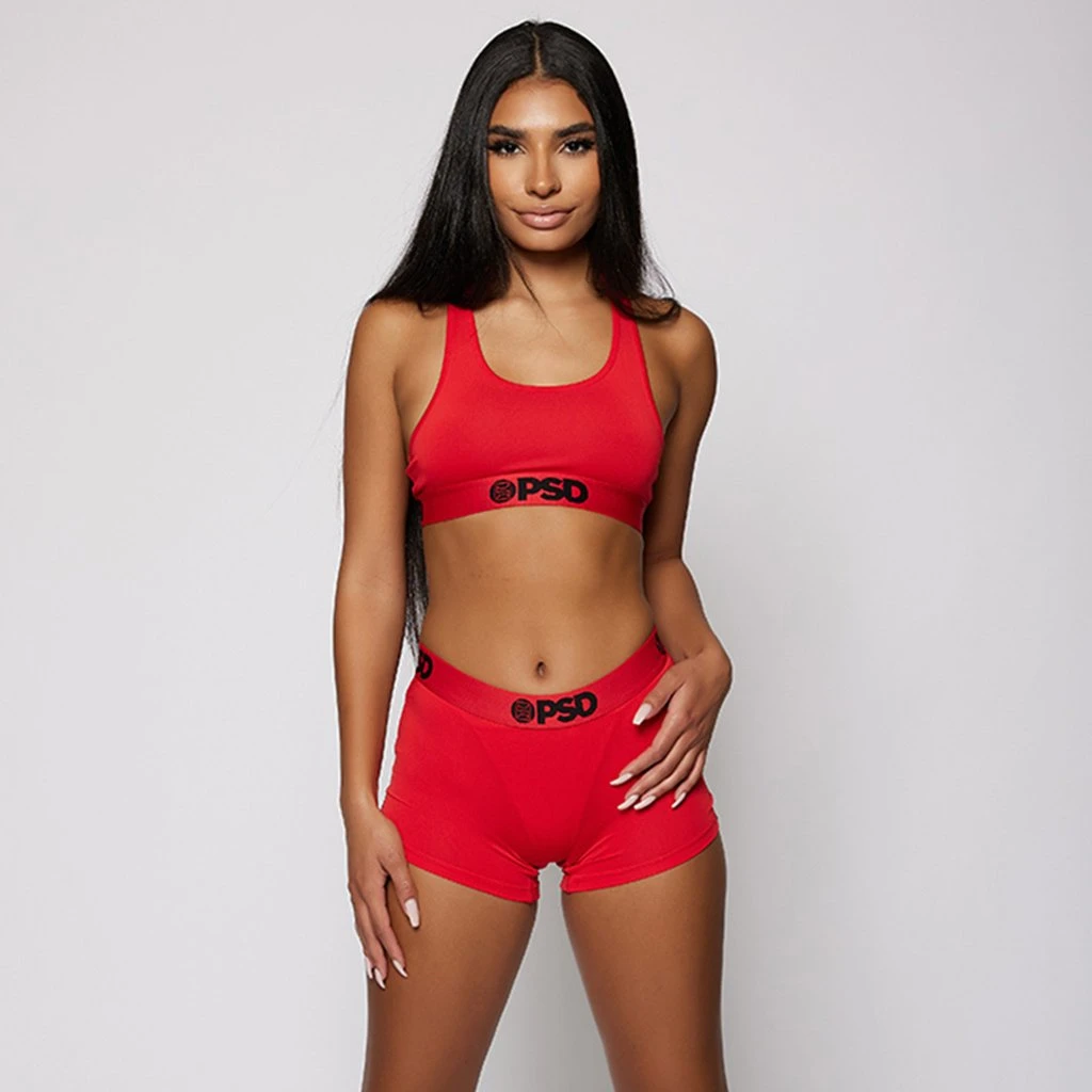 PSD Underwear Solids Sports Bra - Red PSD Underwear Solids Sports Bra - Red