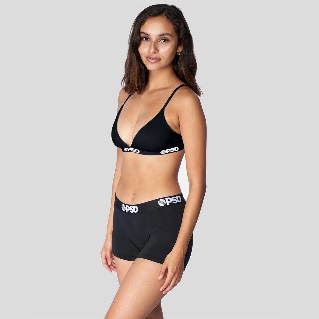PSD Underwear Solids Bralette - Black 2 PSD Underwear Solids Bralette - Black