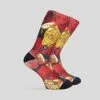 PSD Underwear Bitcoin Roses Socks