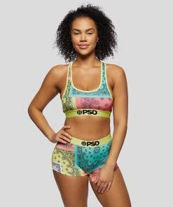 PSD Underwear Brights Patchwork Sports Bra