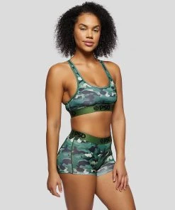 PSD Underwear Green Camo Sports Bra