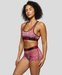 PSD Underwear Hype Red Bandana Sports Bra