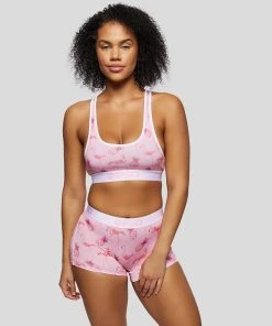 PSD Underwear Pink Flamingo Sports Bra
