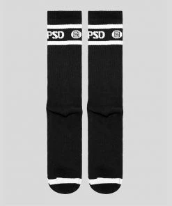 PSD Underwear Crew Socks 3-Pack Black 2 PSD Underwear Crew Socks 3-Pack Black